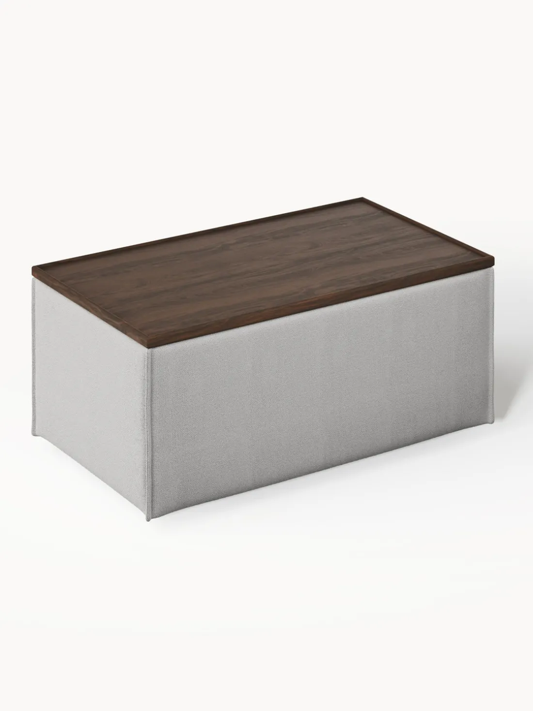 Reposapiés puf con espacio de almacenamiento Lennon