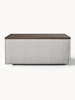 Reposapiés puf con espacio de almacenamiento Lennon