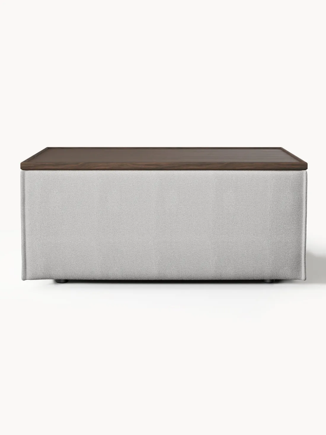 Reposapiés puf con espacio de almacenamiento Lennon