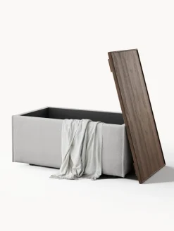 Reposapiés puf con espacio de almacenamiento Lennon