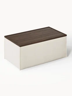 Reposapiés puf con espacio de almacenamiento Lennon