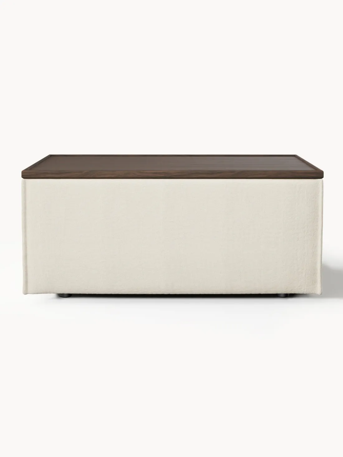 Reposapiés puf con espacio de almacenamiento Lennon