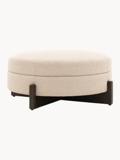 Reposapiés puf con espacio de almacenamiento Cercola