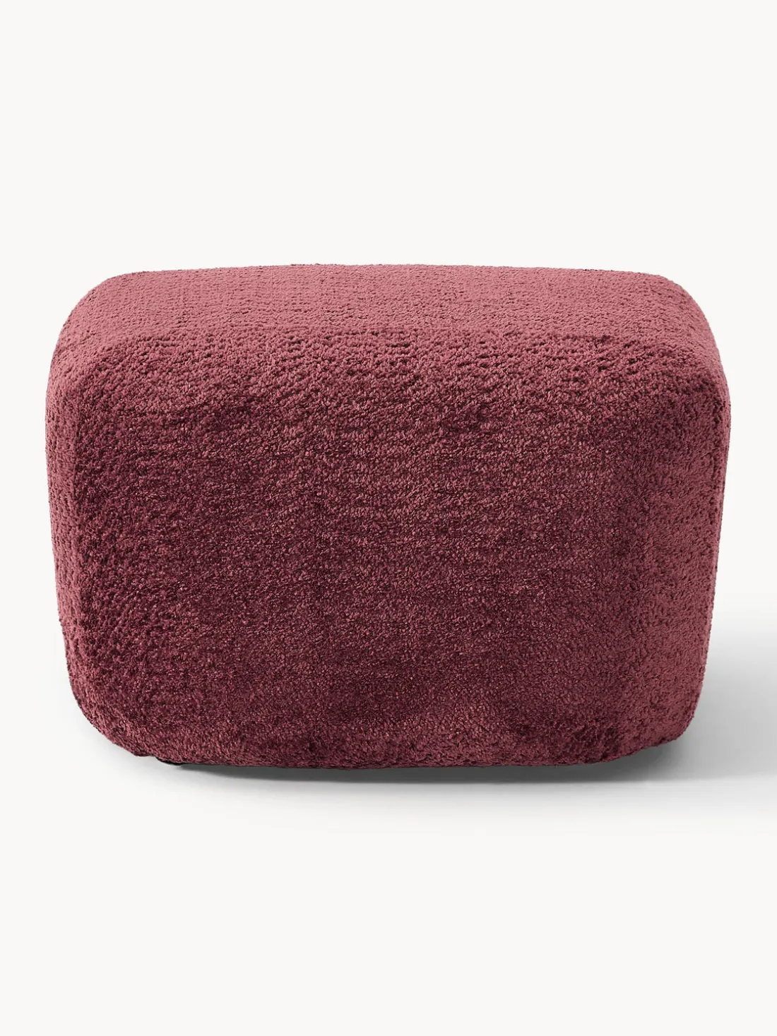Reposapiés puf de borreguillo bouclé Wolke