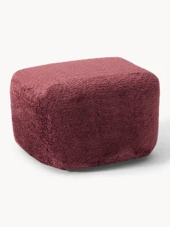 Reposapiés puf de borreguillo bouclé Wolke