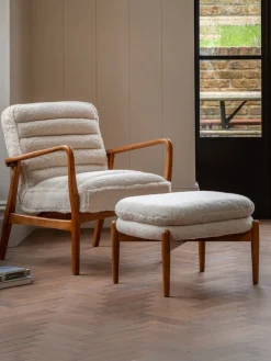 Reposapiés puf de borreguillo Datsun