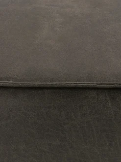 Reposapiés puf de cuero reciclado Lennon