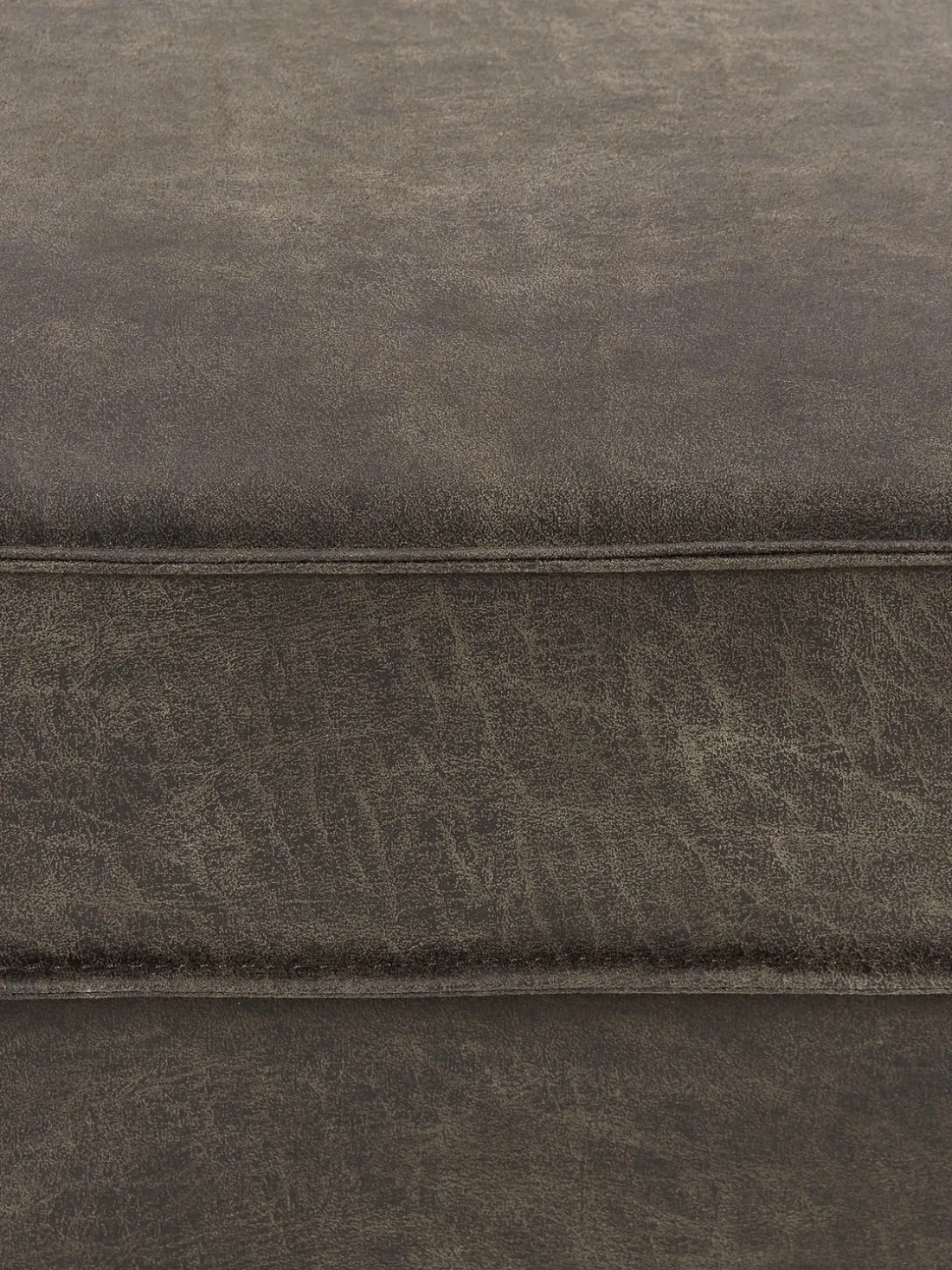 Reposapiés puf de cuero reciclado Hunter