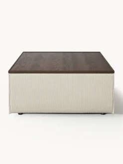 Reposapiés puf de pana con espacio de almacenamiento Lennon