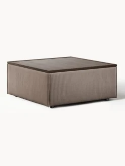 Reposapiés puf de pana con espacio de almacenamiento Lennon