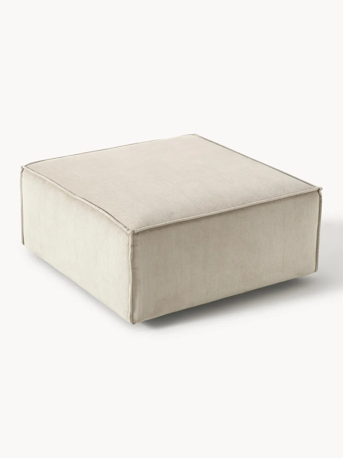 Reposapiés puf de pana Lennon