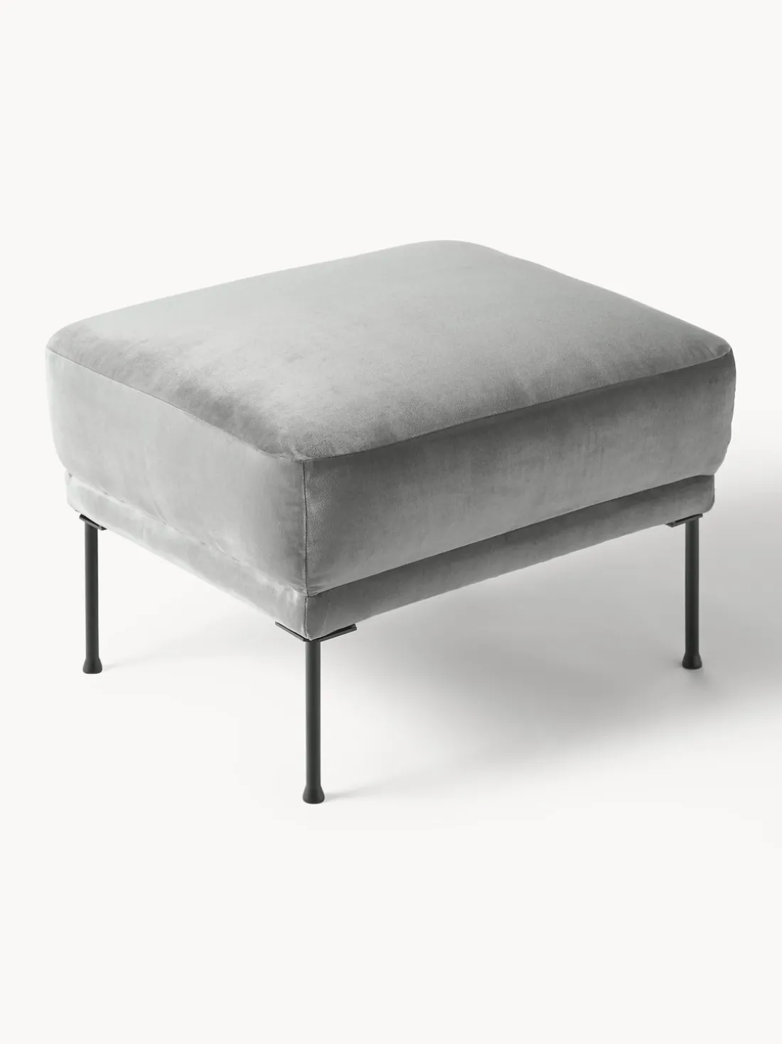 Reposapiés puf de terciopelo Fluente