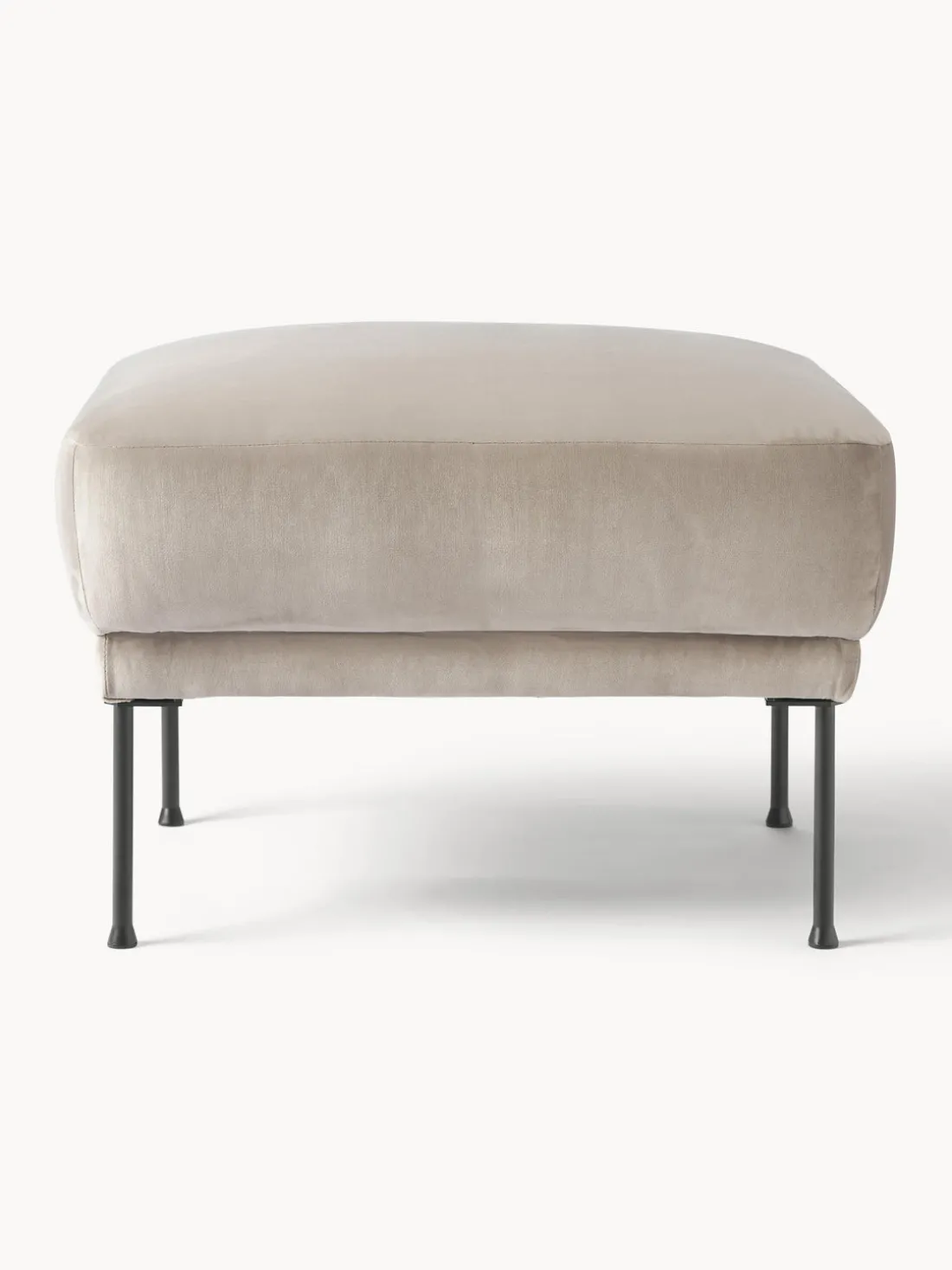 Reposapiés puf de terciopelo Fluente