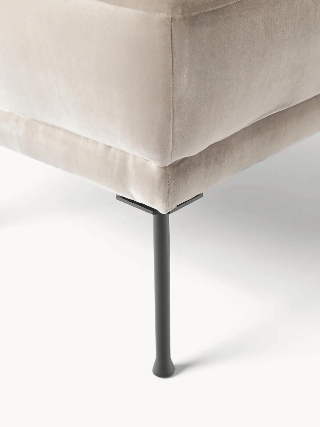 Reposapiés puf de terciopelo Fluente