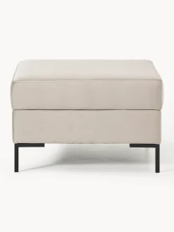 Reposapiés puf de terciopelo con espacio de almacenamiento Luna