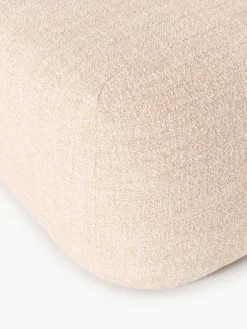 Reposapiés puf en tejido bouclé Wolke