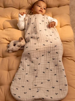 Saco de dormir para bebé de algodón ecológico Flora