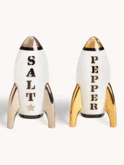 Salero y pimentero chapados en oro Apollo, 2 pzas.