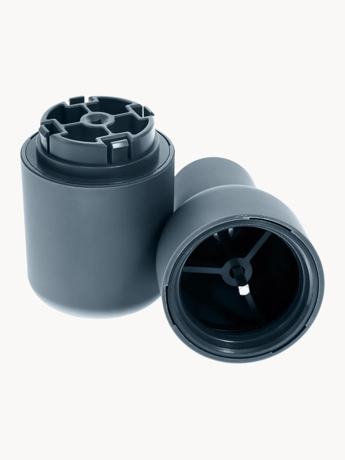 Salero y pimentero de diseño con tapa de haya Bottle Grinder, 2 uds.