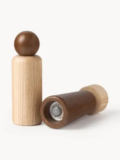 Salero y pimentero de madera de fresno Anis, 2 uds.