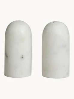 Salero y pimentero de mármol Isop, 2 uds.