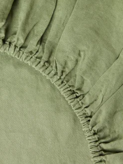 Sábana bajera sobrecolchón de lino lavado Airy