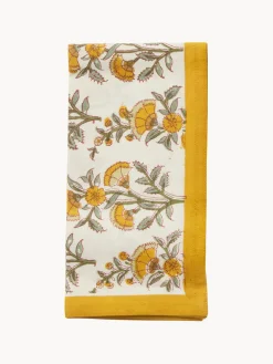 Servilletas artesanales de algodón Gita, 4 uds.