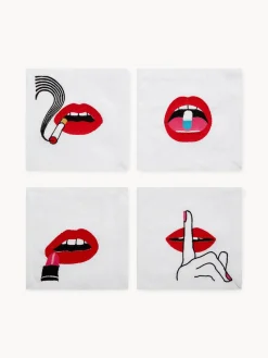 Servilletas de algodón Lips, 4 uds.