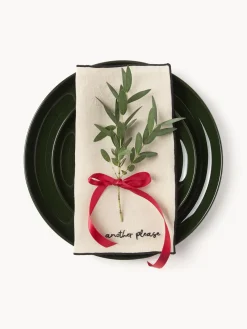 Servilletas de cóctel de lino con bordado Cosmo, 4 uds.