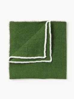 Servilletas de cóctel de lino con bordado Cosmo, 4 uds.