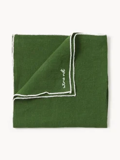 Servilletas de lino con bordado Cosmo, 4 uds.