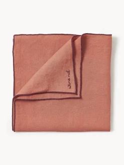 Servilletas de lino con bordado Cosmo, 4 uds.