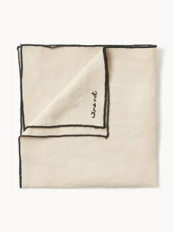 Servilletas de lino con bordado Cosmo, 4 uds.