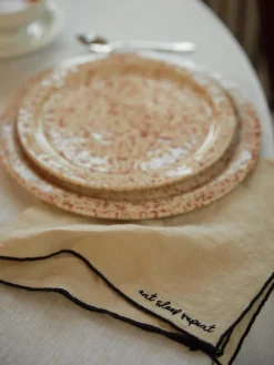 Servilletas de lino con bordado Cosmo, 4 uds.