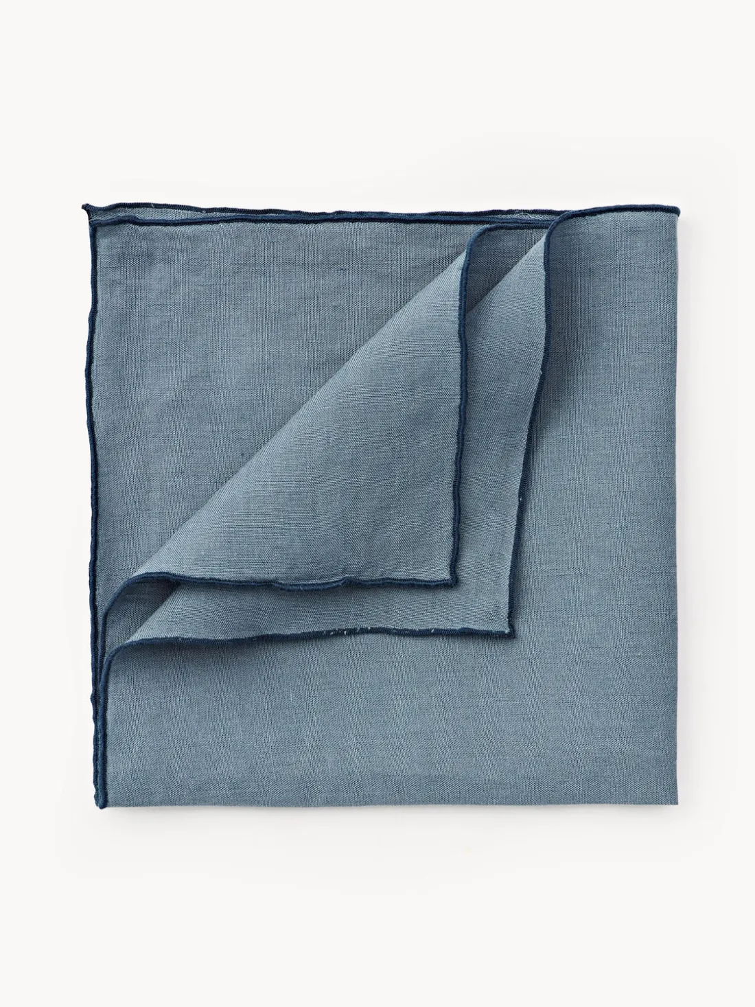 Servilletas de lino con ribete Kennedy, 4 uds.