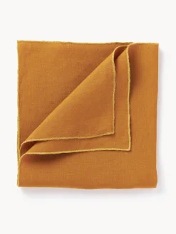 Servilletas de lino con ribete Kennedy, 4 uds.