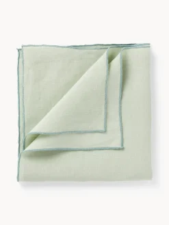 Servilletas de lino con ribete Kennedy, 4 uds.