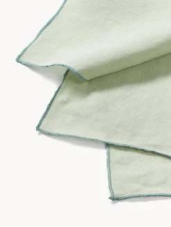Servilletas de lino con ribete Kennedy, 4 uds.