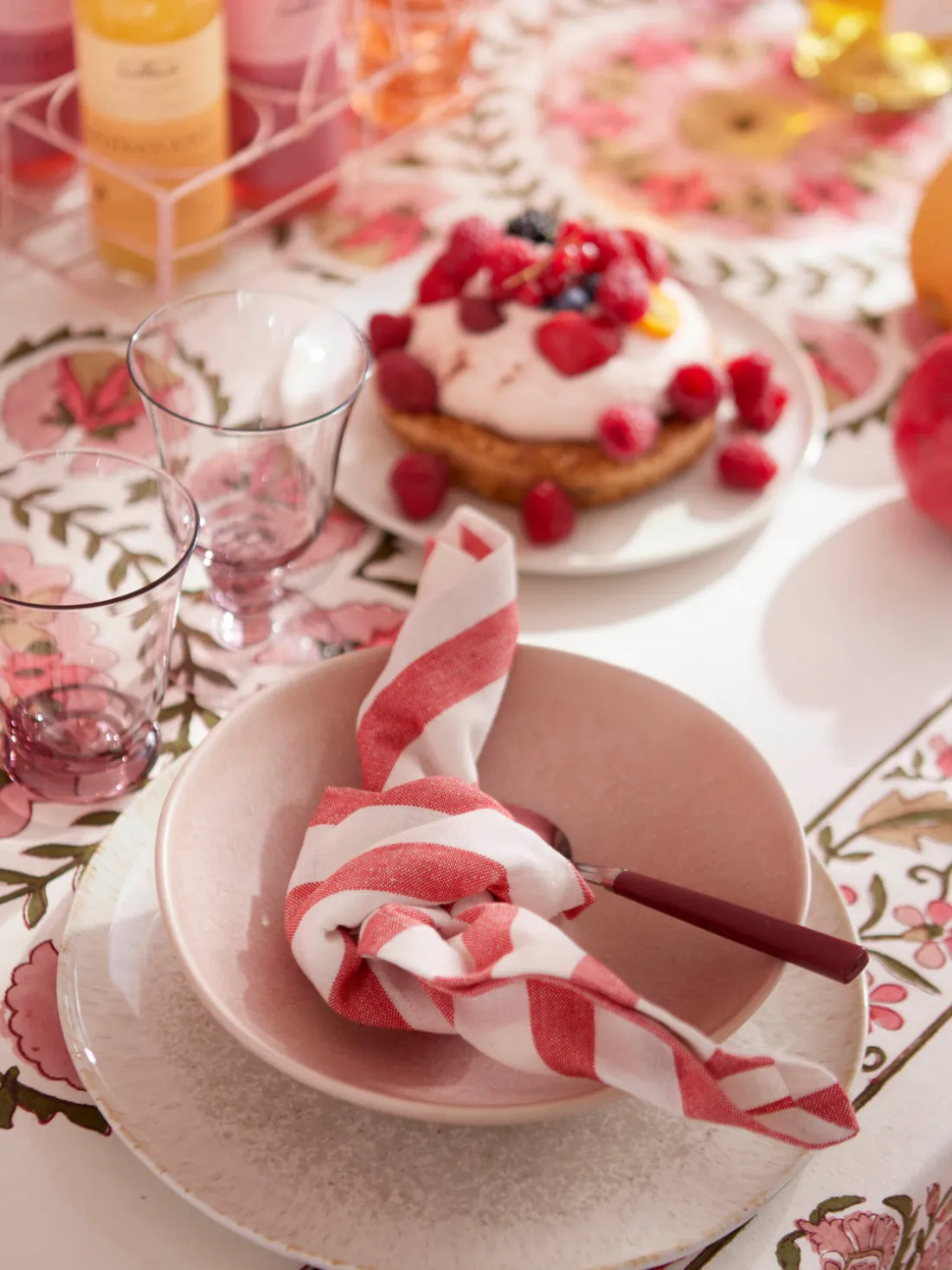 Servilletas de tela a rayas Rimini, 4 uds.