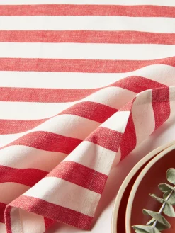 Servilletas de tela a rayas Rimini, 4 uds.