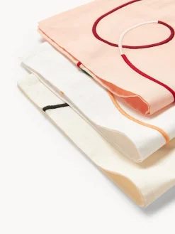 Servilletas de tela con bordado abstracto Sue, 4 uds.