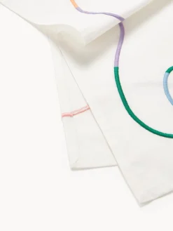 Servilletas de tela con bordado abstracto Sue, 4 uds.