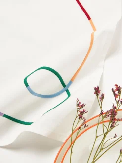 Servilletas de tela con bordado abstracto Sue, 4 uds.