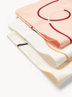 Servilletas de tela con bordado abstracto Sue, 4 uds.