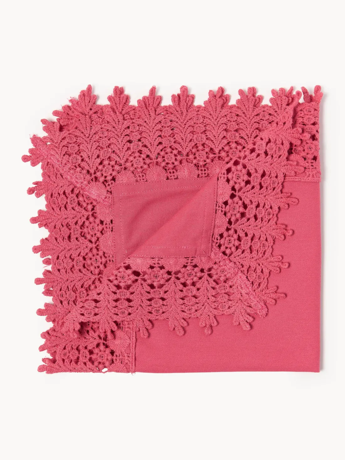 Servilletas de tela con ribete de encaje Flavia, 4 uds.