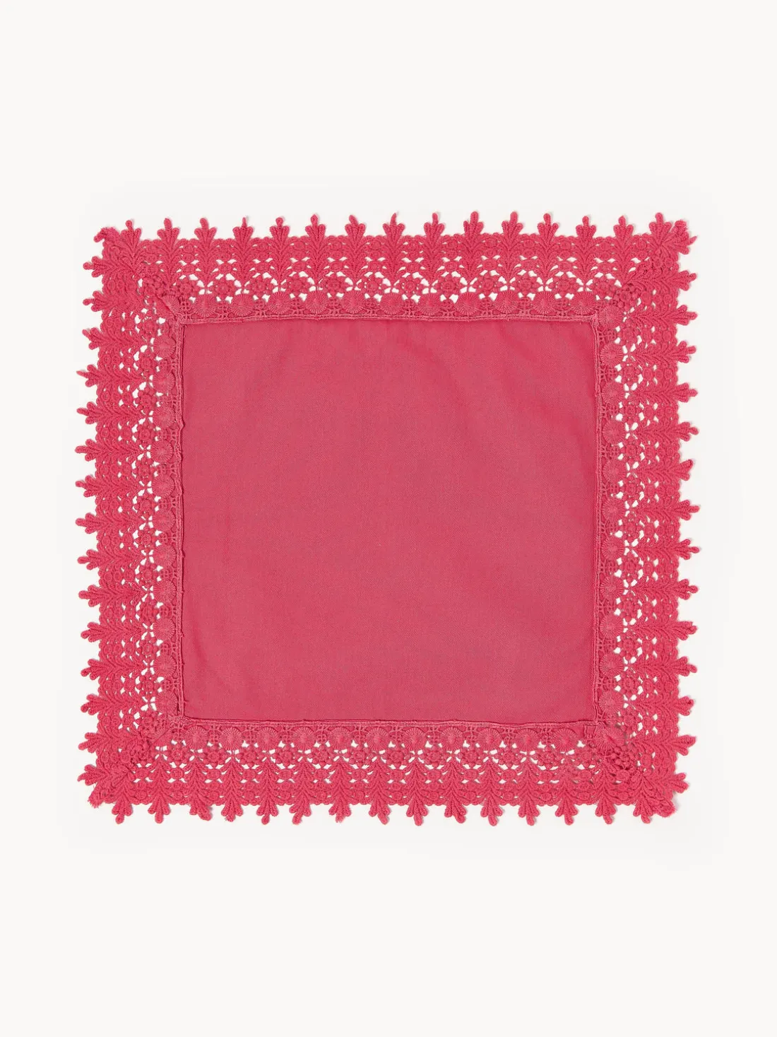 Servilletas de tela con ribete de encaje Flavia, 4 uds.