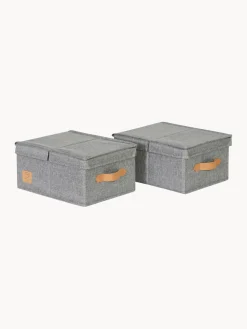 Set de cajas con tapa Premium, 2 uds.