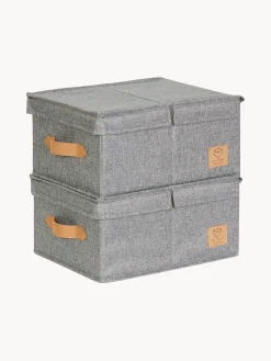 Set de cajas con tapa Premium, 2 uds.