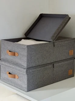 Set de cajas con tapa Premium, 2 uds.