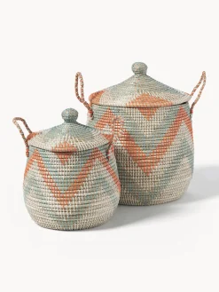 Set de cestas con tapadera Mija, 2 uds.